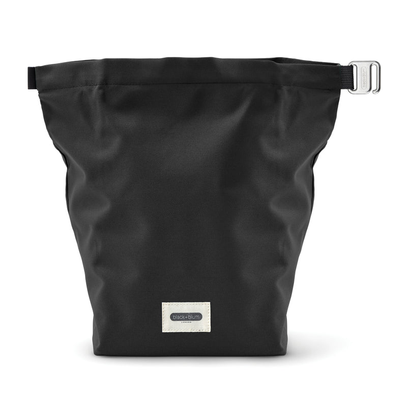 Load image into Gallery viewer, Black + Blum insulated lunch cooler bag in black with 6.7L capacity, designed for outdoor use with a sturdy handle and zip closure.