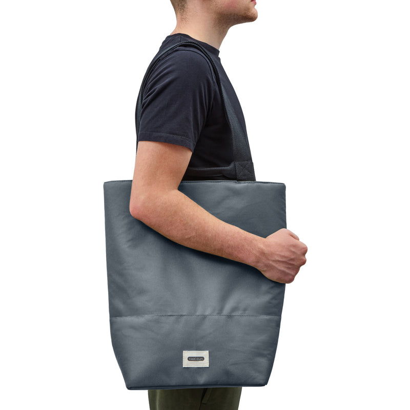 Load image into Gallery viewer, Black + Blum 16L insulated outdoor tote cooler bag with sturdy handles and insulated interior for keeping food and drinks cool.