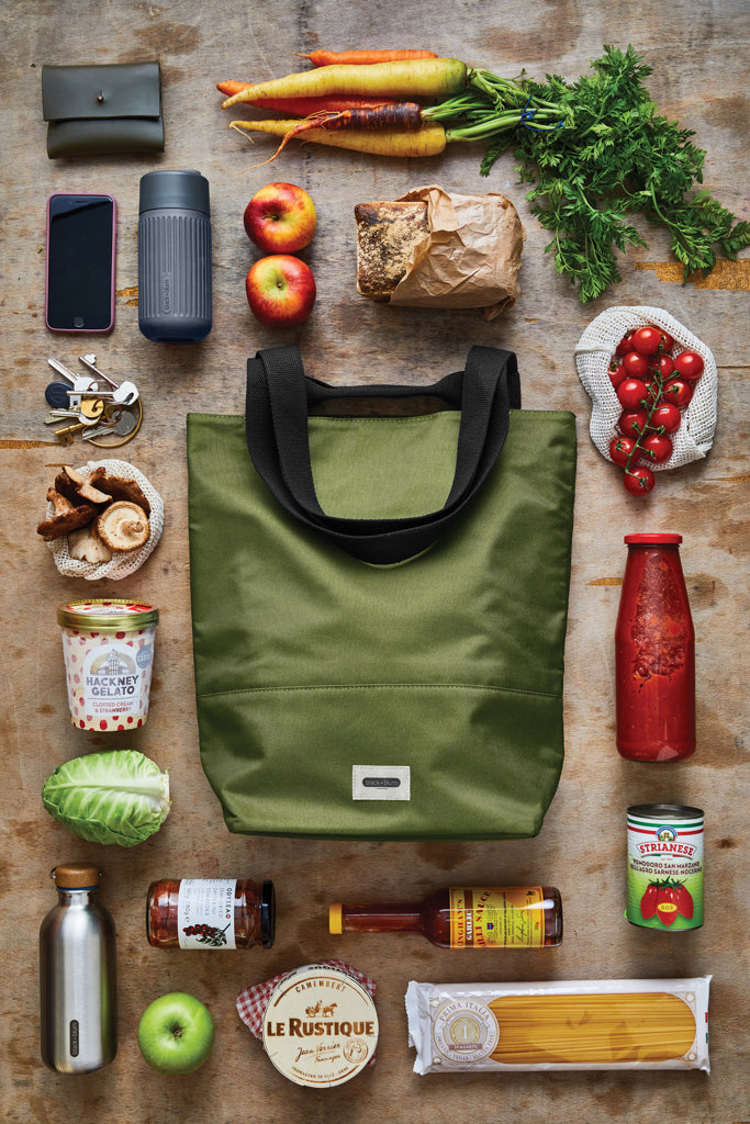 Load image into Gallery viewer, Black + Blum 16L insulated outdoor tote cooler bag with sturdy handles and thermal lining for food and beverage storage.