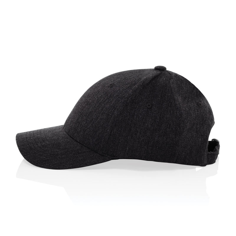 Load image into Gallery viewer, XD Collection Milo recycled heather 6-panel cap in 200g headwear, showing the textured fabric and classic six-panel design.