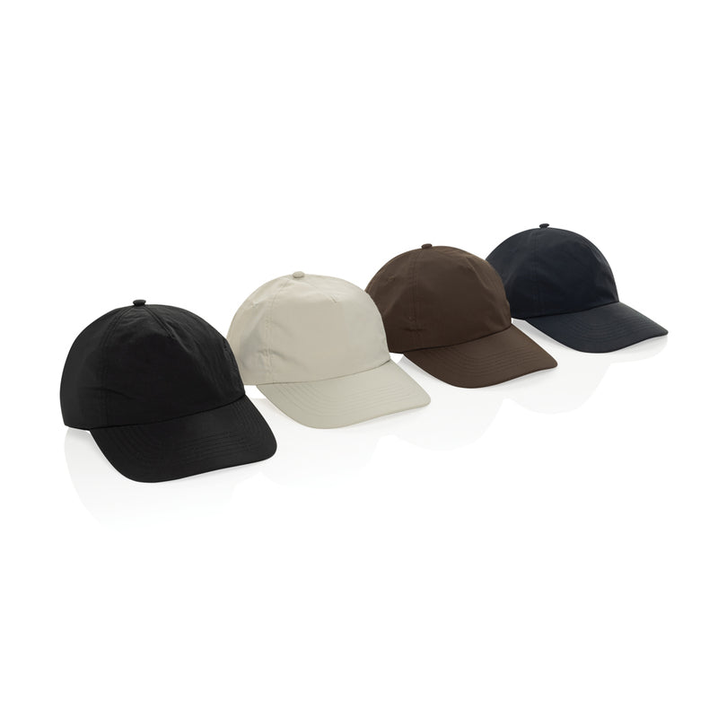 Load image into Gallery viewer, XD Xclusive KENTO URBAN RCS recycled nylon adventure baseball cap, front view showing black and grey design, casual headwear style