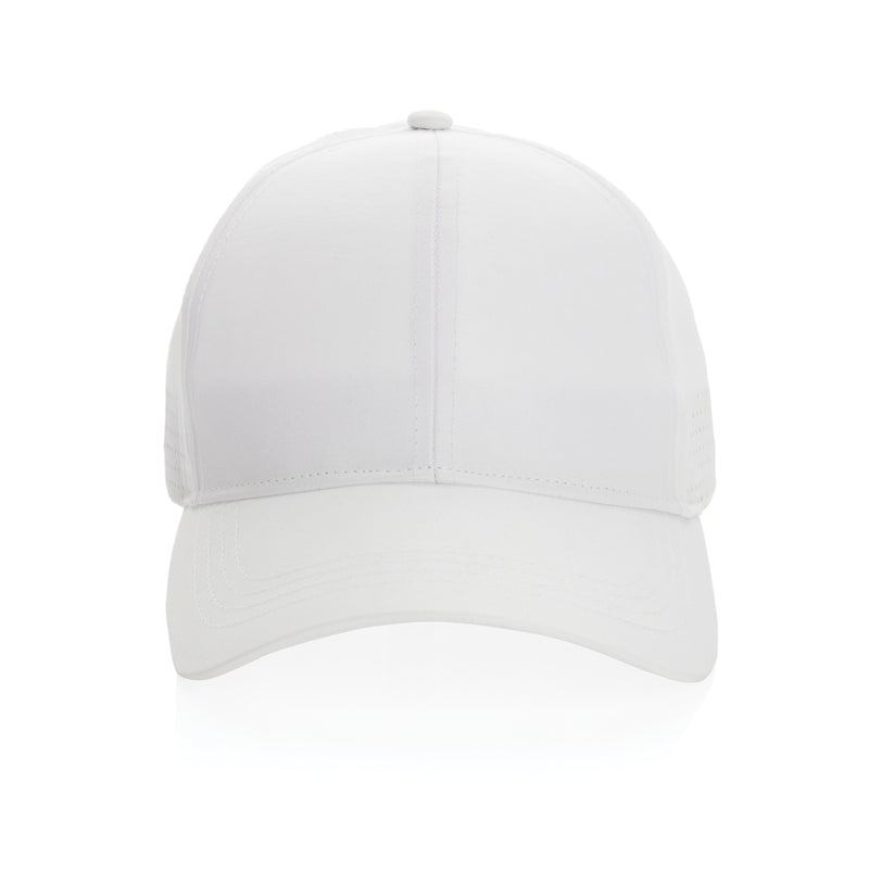 Load image into Gallery viewer, Impact AWARE™ RPET 6-panel sports cap by XD Collection, showcasing the stylish, eco-friendly headwear with a curved brim and adjustable strap.