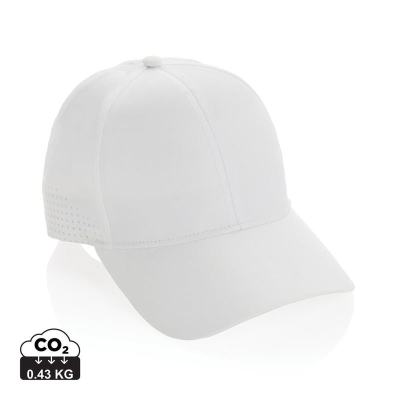 Load image into Gallery viewer, XD Collection Impact AWARE™ RPET 6-panel sports cap, eco-friendly headwear with adjustable strap and breathable design.