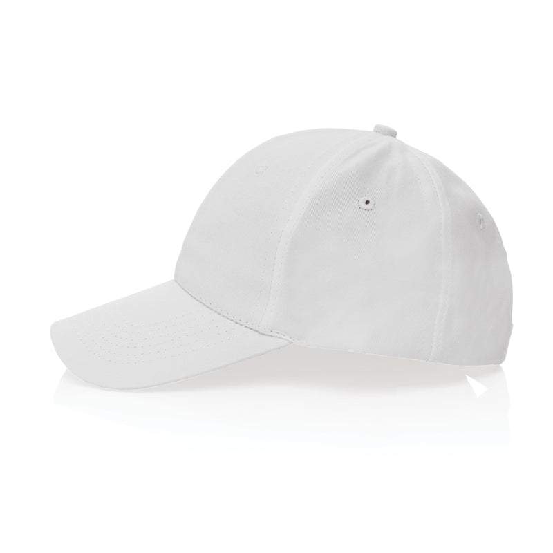 Load image into Gallery viewer, 6-panel recycled cotton cap with AWARE™ tracer by XD Collection, showcasing its eco-friendly design and classic headwear style.
