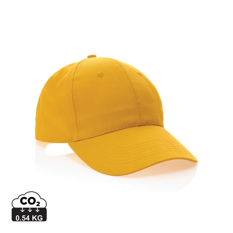 Load image into Gallery viewer, Six-panel recycled cotton cap by XD Collection with AWARE™ tracer, showcasing the headwear's sustainable fabric and stylish design.