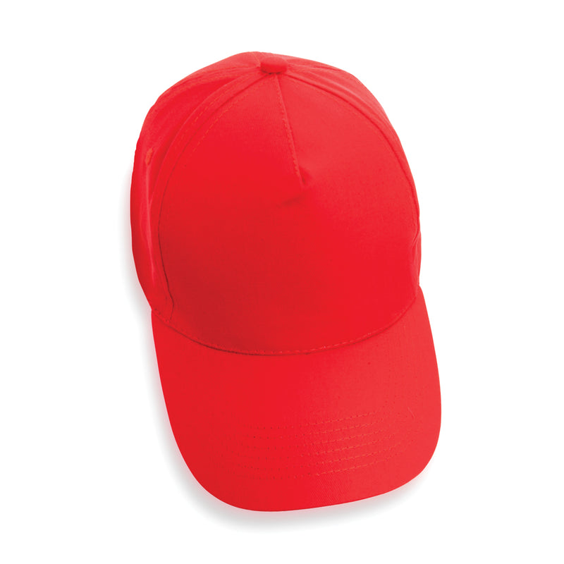 Load image into Gallery viewer, Impact 5-panel recycled cotton cap with AWARE™ tracer by XD Collection, featuring a stylish headwear design and eco-friendly materials.