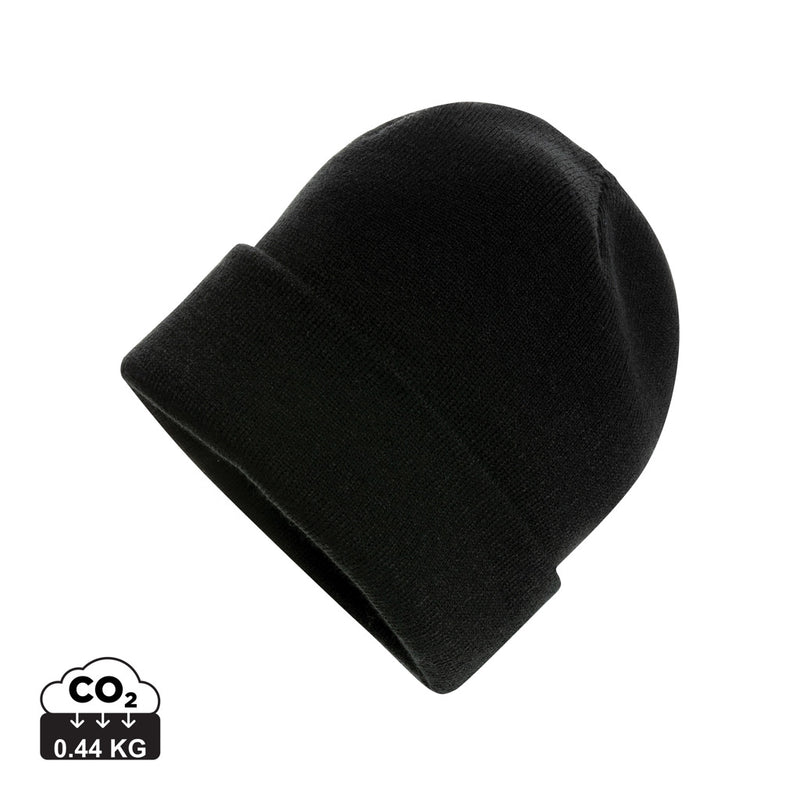 Load image into Gallery viewer, Polylana® beanie by XD Collection, soft and warm headwear in a stylish design, shown in a close-up image.