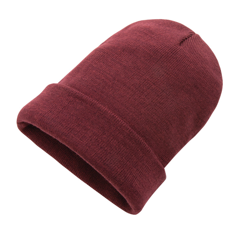 Load image into Gallery viewer, Polylana® beanie headwear by XD Collection featuring a cozy, stylish knit design in neutral colors.