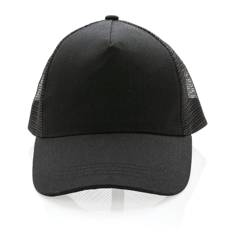 Load image into Gallery viewer, Brushed cotton 5-panel trucker cap by XD Collection featuring a classic design and adjustable strap, casual headwear for everyday wear.