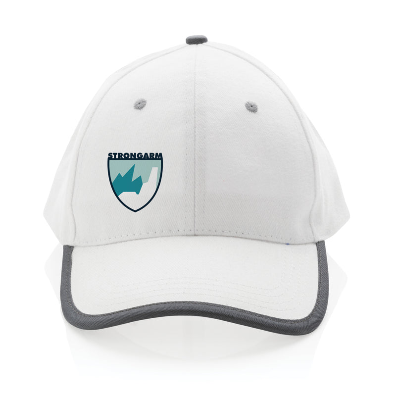 Load image into Gallery viewer, Brushed cotton 6-panel contrast cap by XD Collection featuring a stylish headwear design and adjustable fit.