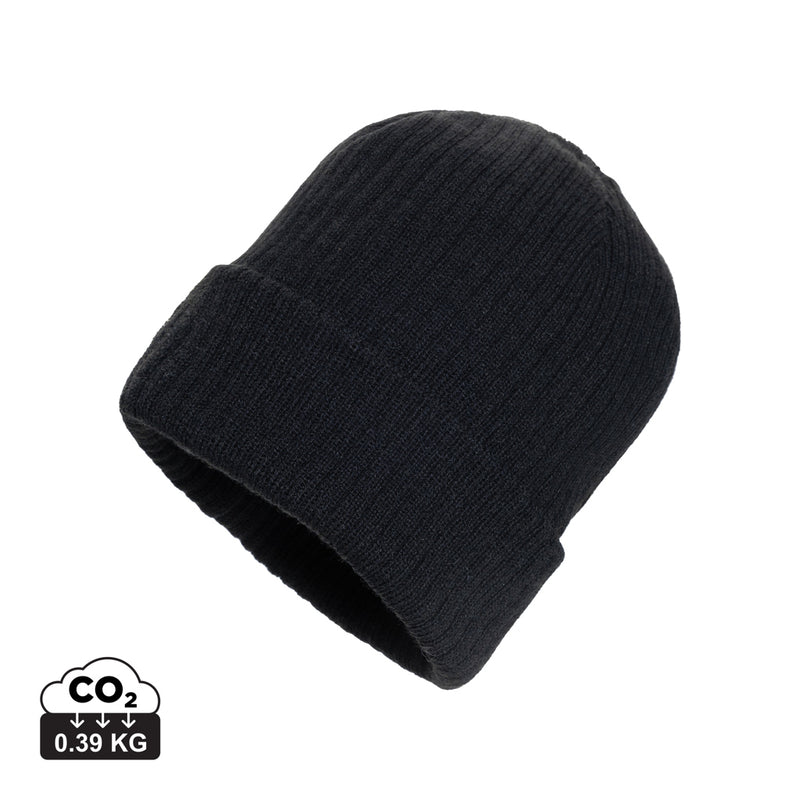 Load image into Gallery viewer, XD Collection Pryor AWARE™ Polylana® beanie with cuff, soft knit headwear featuring a cozy cuff detail and eco-friendly materials.