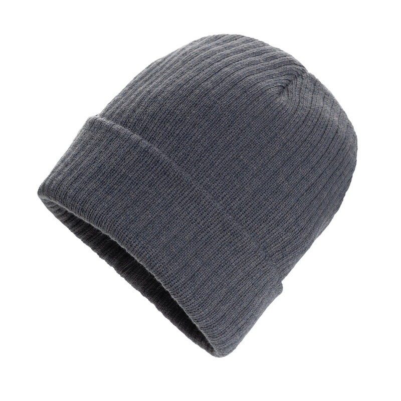 Load image into Gallery viewer, XD Collection Pryor AWARE™ Polylana® beanie with cuff, cozy headwear in neutral color, showcasing comfortable knit fabric.