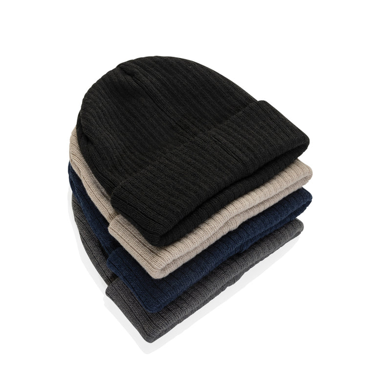 Load image into Gallery viewer, XD Collection Pryor AWARE™ Polylana® beanie with cuff, warm headwear in soft knit fabric, displayed on a mannequin head.