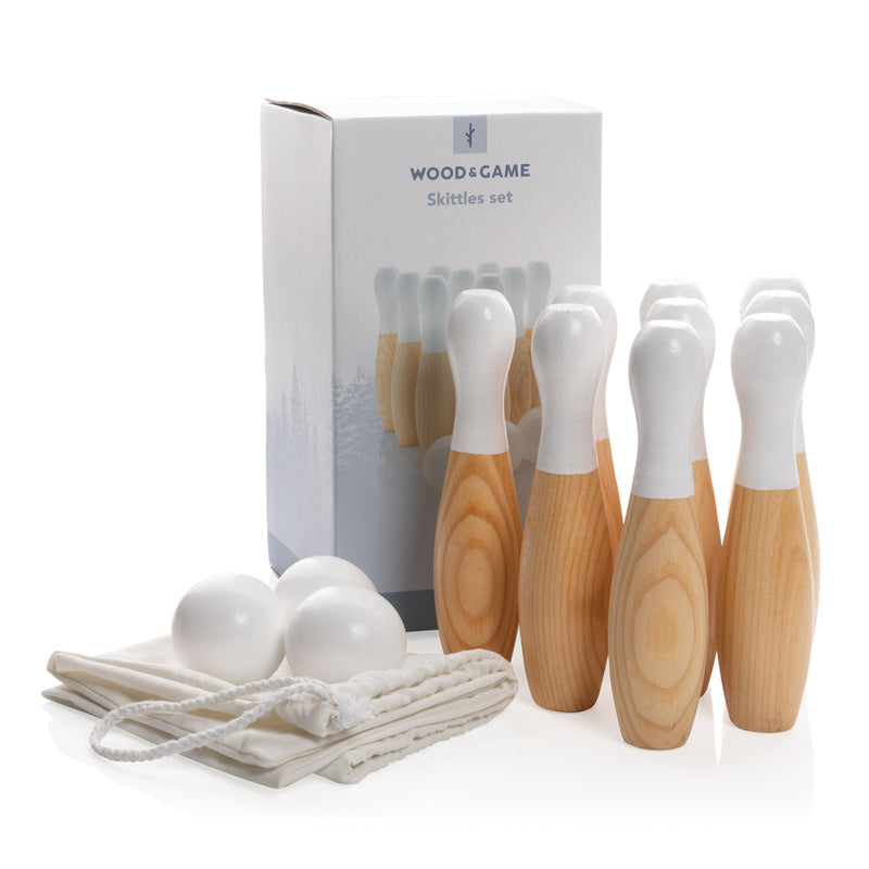 Load image into Gallery viewer, Wooden skittles set - Custom Wood Designs