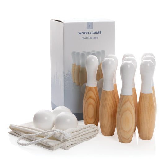 Wooden skittles set - Custom Wood Designs