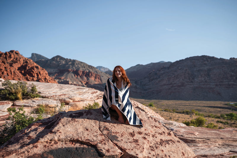 Load image into Gallery viewer, Yukari AWARE™ XL deluxe beach towel 100x180cm - Custom Wood Designs