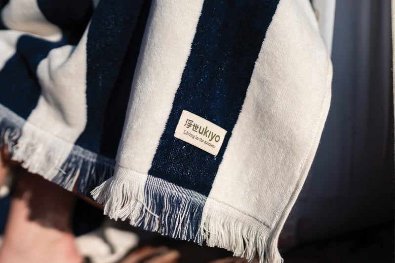 Load image into Gallery viewer, Yukari AWARE™ XL deluxe beach towel 100x180cm - Custom Wood Designs