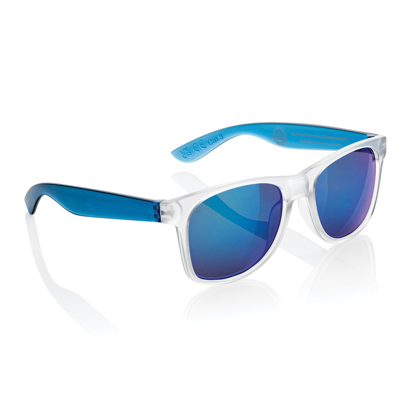 Load image into Gallery viewer, Gleam RCS recycled PC mirror lens sunglasses - Custom Wood Designs