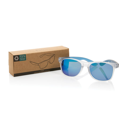 Gleam RCS recycled PC mirror lens sunglasses - Custom Wood Designs