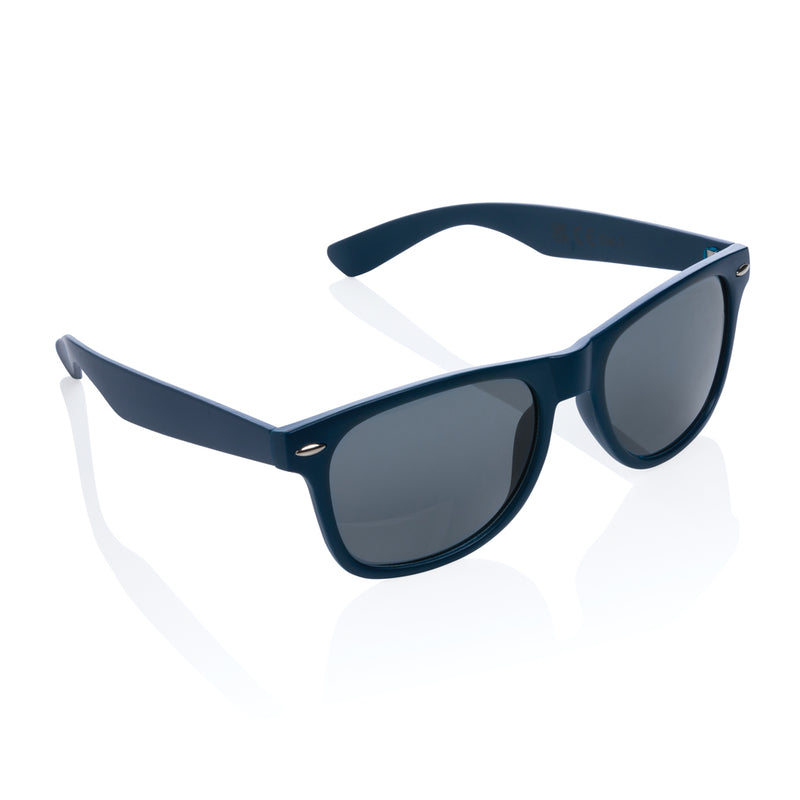 Load image into Gallery viewer, XD Collection GRS recycled PC plastic outdoor sunglasses with black frames and tinted lenses, stylish and eco-friendly eyewear