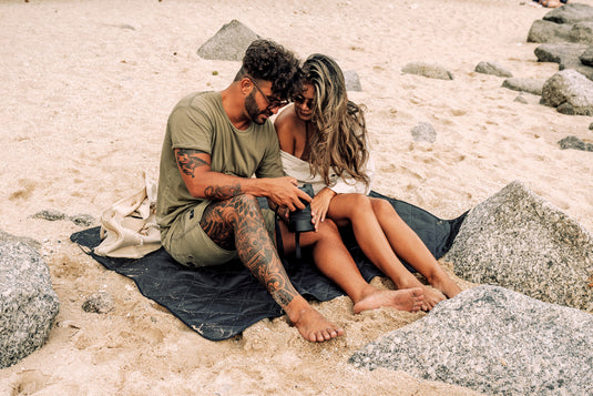 RPET foldable quilted picnic blanket - Custom Wood Designs