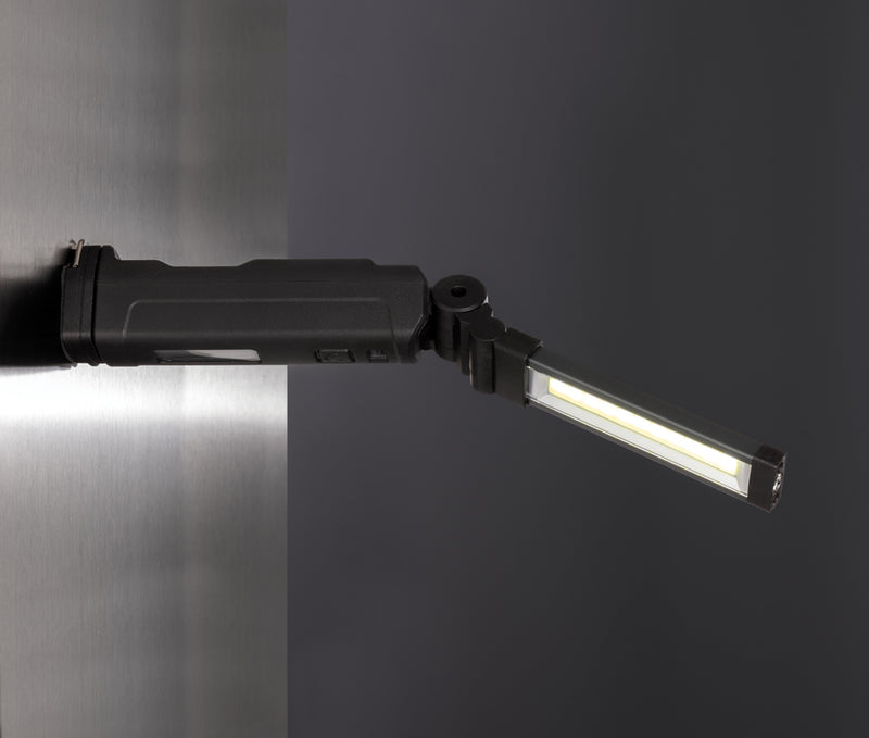 Load image into Gallery viewer, GearX Gear X RCS rPlastic USB rechargeable worklight with adjustable handle and bright LED illumination for workspaces.