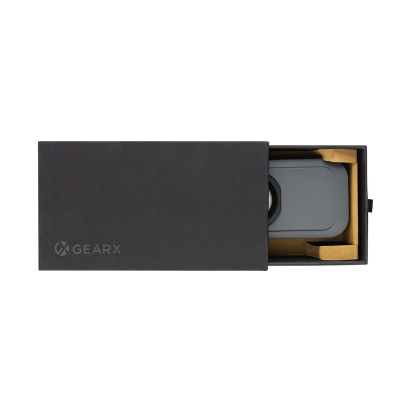 Load image into Gallery viewer, GearX Gear X RCS plastic USB rechargeable worklight, portable tools and torch with bright LED illumination, shown turned on.