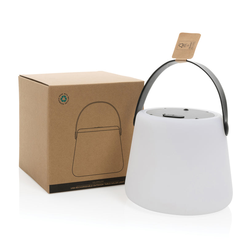 Load image into Gallery viewer, SolarGlow RCS recycled ABS USB-rechargeable outdoor light - Custom Wood Designs