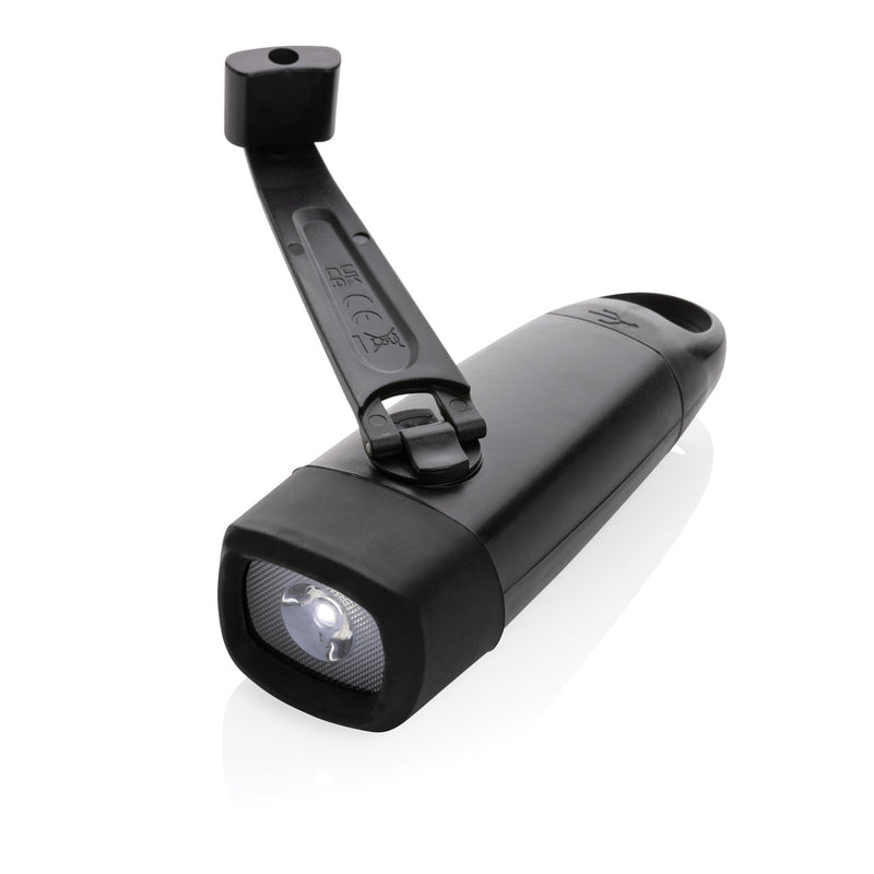 Load image into Gallery viewer, Lightwave RCS rplastic USB-rechargeable torch with crank - Custom Wood Designs