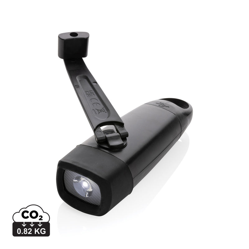 Load image into Gallery viewer, Lightwave RCS rplastic USB-rechargeable torch with crank - Custom Wood Designs