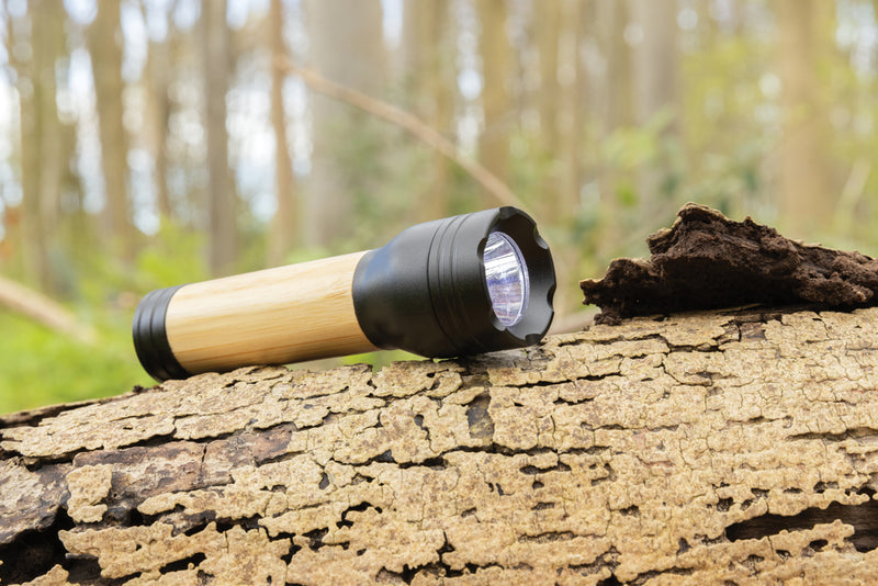 Load image into Gallery viewer, Lucid 3W RCS certified recycled plastic & bamboo torch - Custom Wood Designs