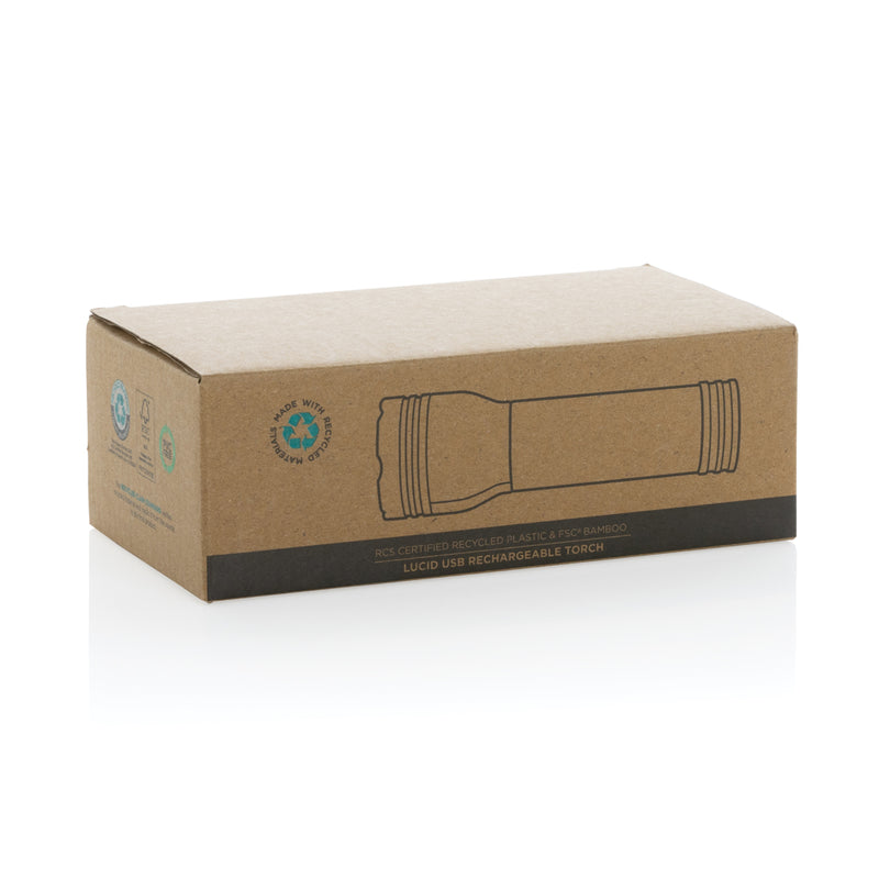 Load image into Gallery viewer, Lucid 3W RCS certified recycled plastic & bamboo torch - Custom Wood Designs
