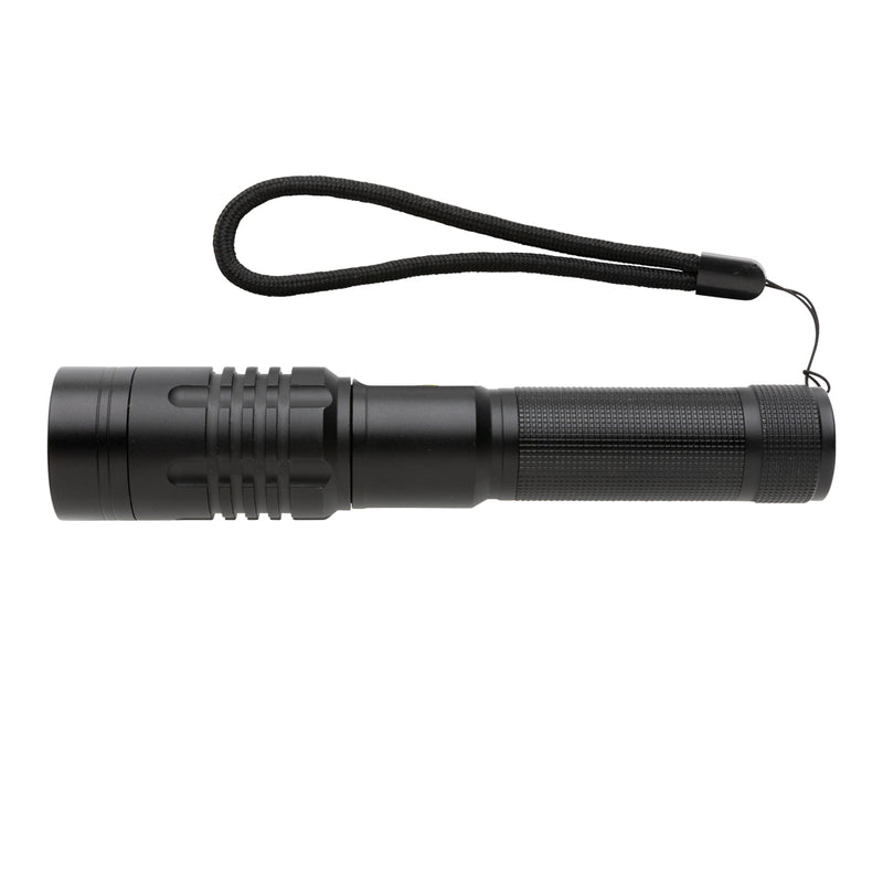 Load image into Gallery viewer, GearX USB rechargeable torch with adjustable focus, compact design, and bright LED light for versatile illumination.