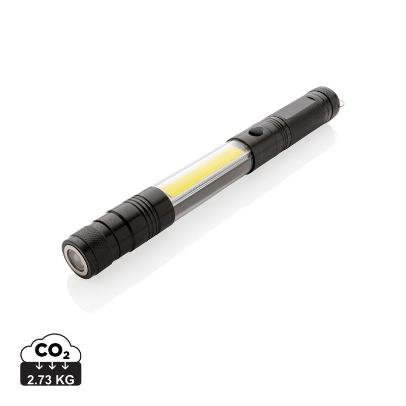 Load image into Gallery viewer, Large telescopic light with COB LED from XD Collection, featuring adjustable extension and bright illumination, for tools and work projects.