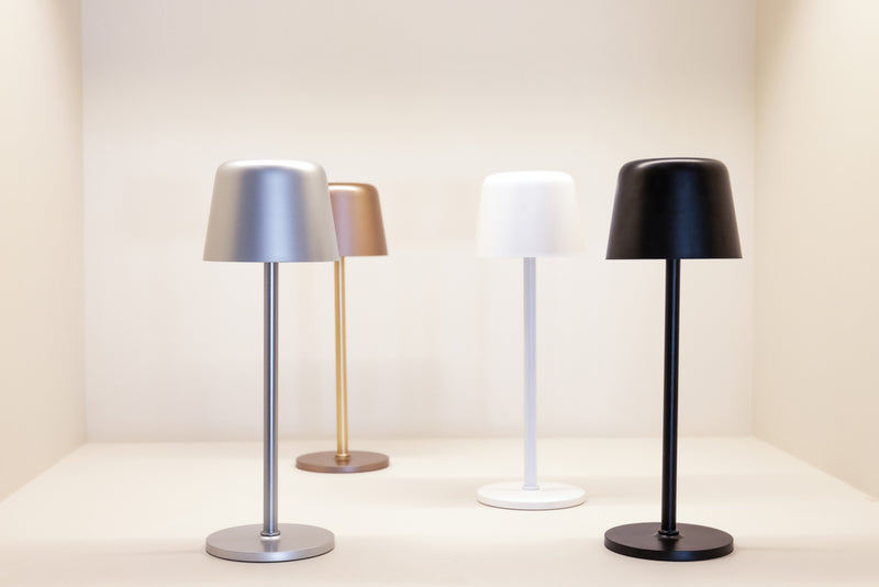 Load image into Gallery viewer, Zenic RCS recycled plastic USB re-chargable table lamp - Custom Wood Designs
