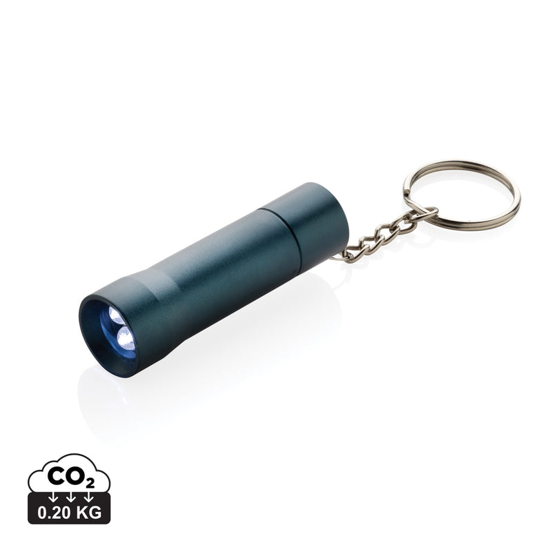 Load image into Gallery viewer, XD Collection Flash RCS recycled aluminium keychain torch with compact design and bright LED light.