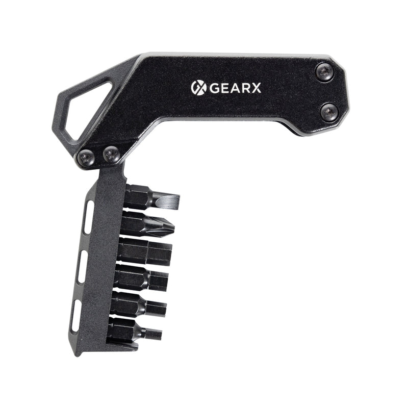 Load image into Gallery viewer, GearX screwdriver tool from Tools & Torches line, shown with a metal handle and precision magnetic tip for household repairs