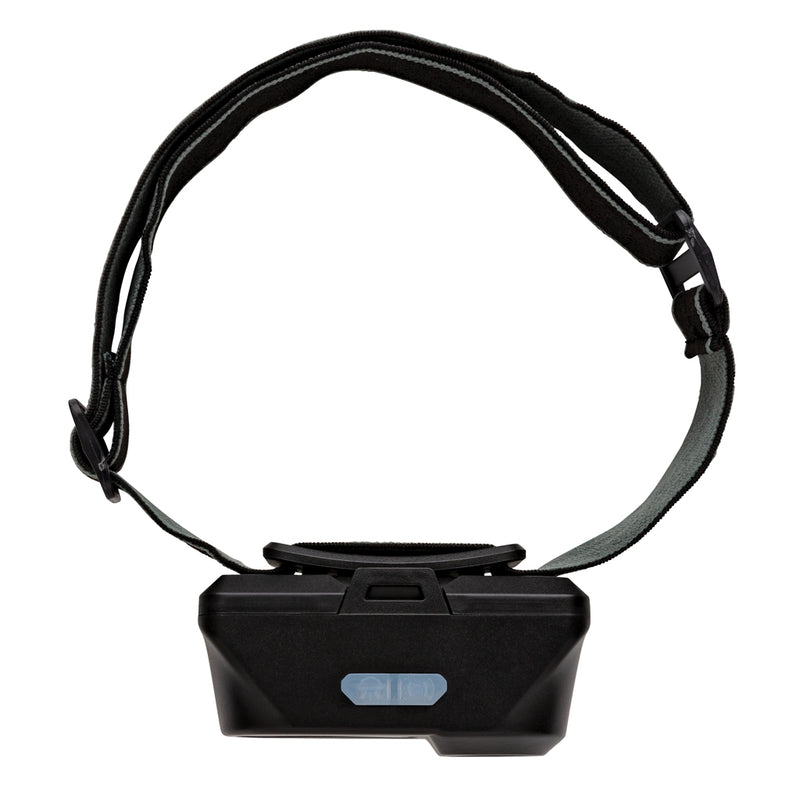 Load image into Gallery viewer, XD Collection COB and LED headlight showing adjustable straps and bright light beam for hands-free illumination.