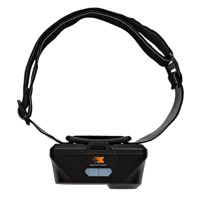 Load image into Gallery viewer, XD Collection COB and LED headlight showing adjustable strap and bright light beam for hands-free illumination.