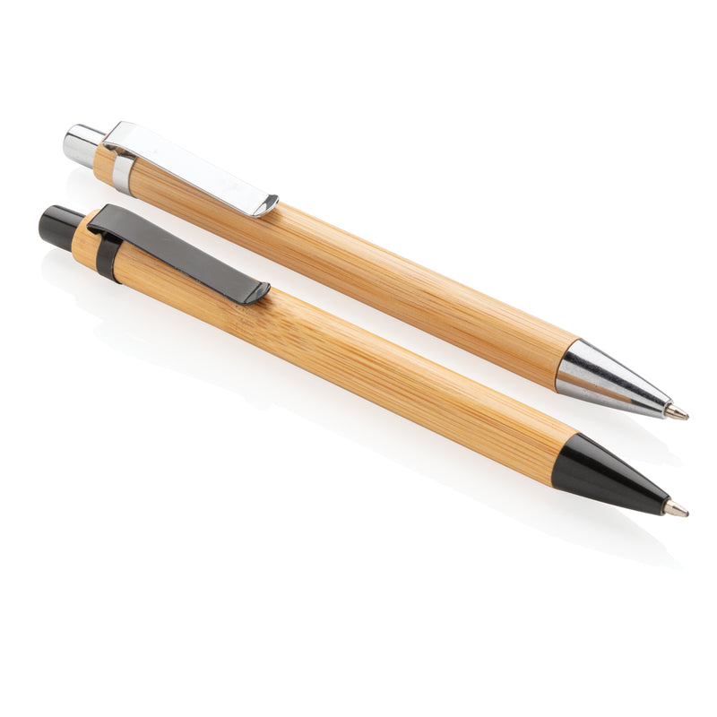 Load image into Gallery viewer, Elegant bamboo pen from XD Collection, a stylish writing instrument with a natural bamboo finish.
