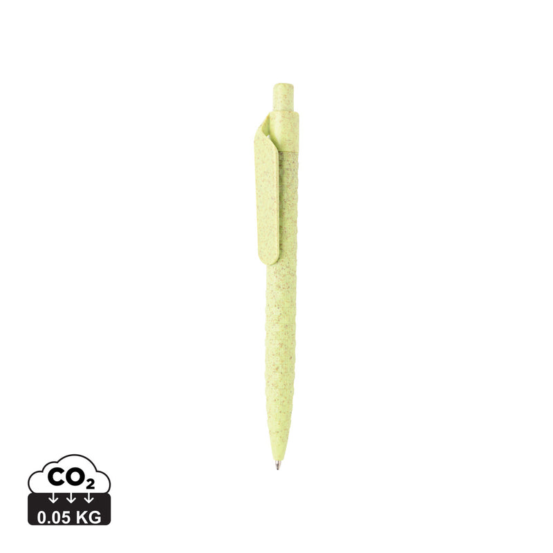 Load image into Gallery viewer, Wheat straw pen from XD Collection, a eco-friendly writing instrument with a natural wheat straw design and sleek clip.