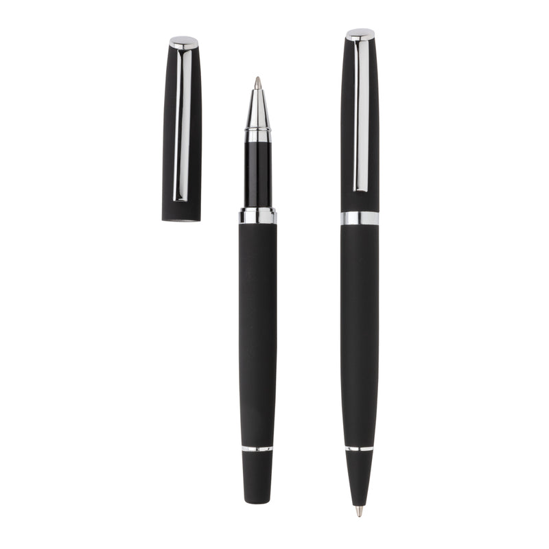Load image into Gallery viewer, Elegant XD Collection Deluxe pen set with three sleek writing instruments, featuring polished finishes and comfortable grips.