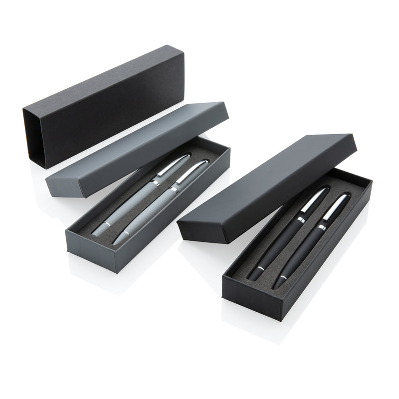 Load image into Gallery viewer, Deluxe XD Collection pen set featuring multiple high-quality writing instruments with sleek black and silver finishes.