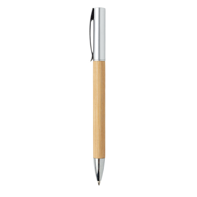 Load image into Gallery viewer, Modern bamboo pen from XD Collection, a stylish writing instrument with a sleek bamboo design and metallic accents.