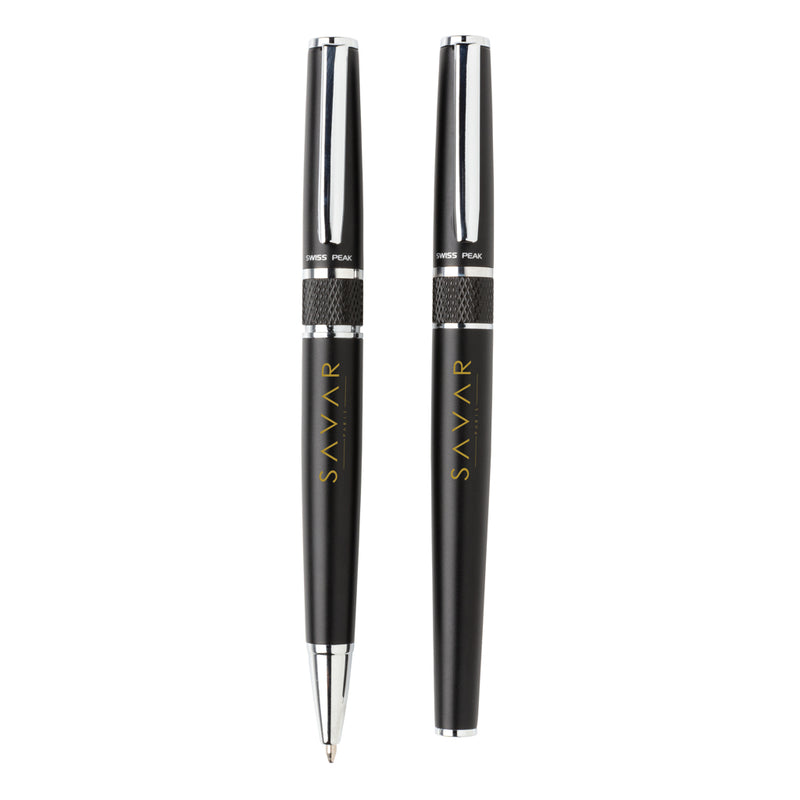 Load image into Gallery viewer, Swiss Peak deluxe pen set featuring elegant writing instruments with sleek design and premium finishes.