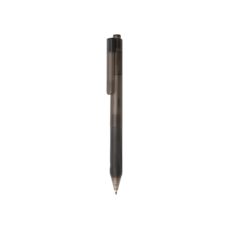 Load image into Gallery viewer, Frosted X9 pen with silicone grip from XD Collection, a stylish writing instrument with ergonomic design and smooth ink flow.