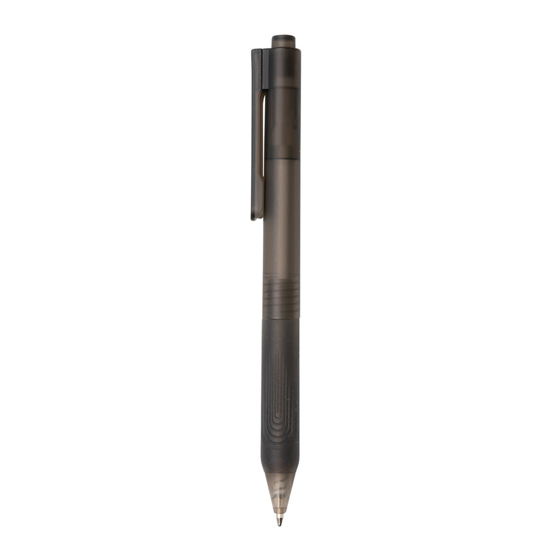 Load image into Gallery viewer, Frosted X9 pen with silicone grip from XD Collection, a stylish writing instrument with comfortable grip and sleek design.