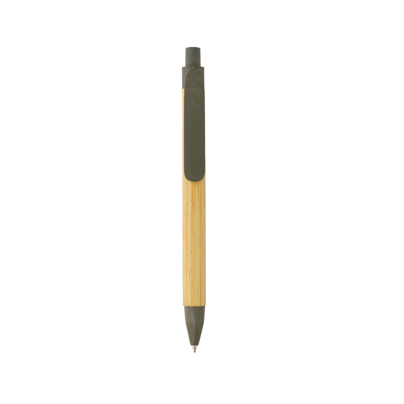 Load image into Gallery viewer, Recycled paper barrel pen from XD Collection, a writing instrument with eco-friendly design and natural brown finish.
