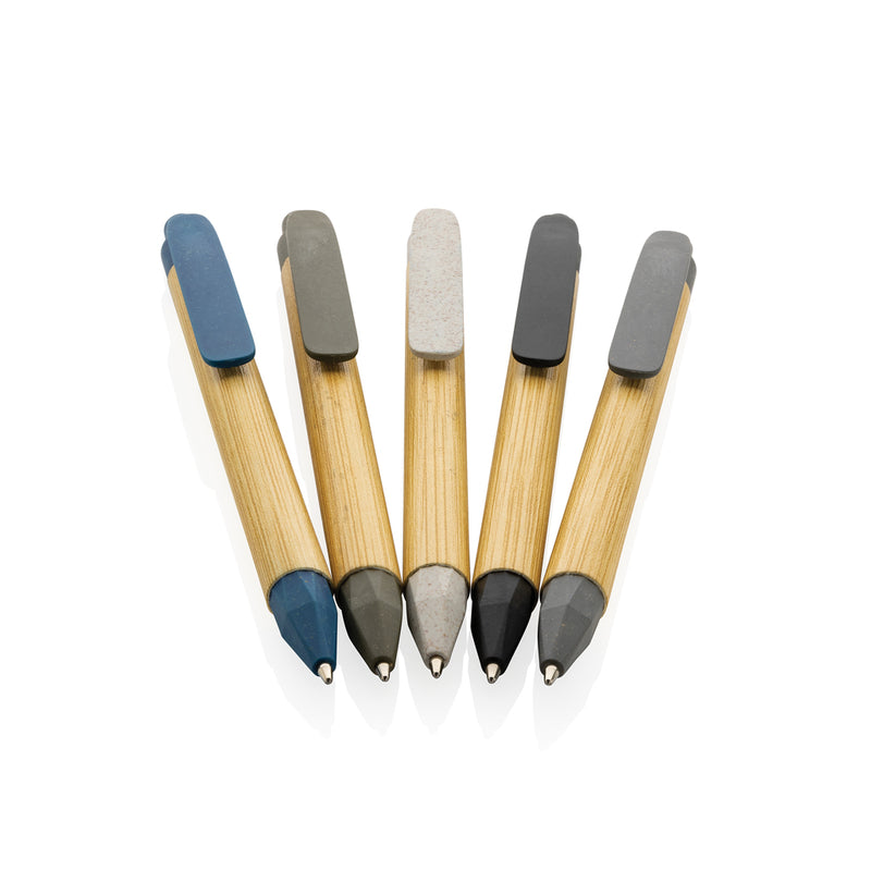 Load image into Gallery viewer, Recycled paper barrel pen from XD Collection, a sustainable writing instrument with a natural, eco-friendly design.