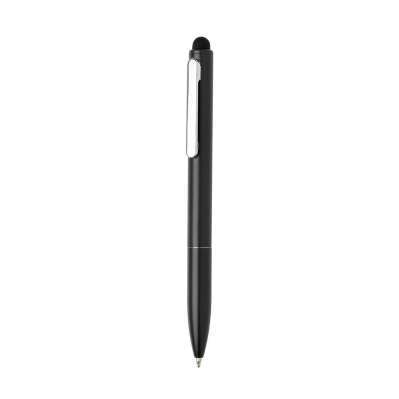 Load image into Gallery viewer, XD Collection Kymi recycled aluminium pen with stylus, RCS certified, sleek writing instrument with ergonomic design and metallic finish.